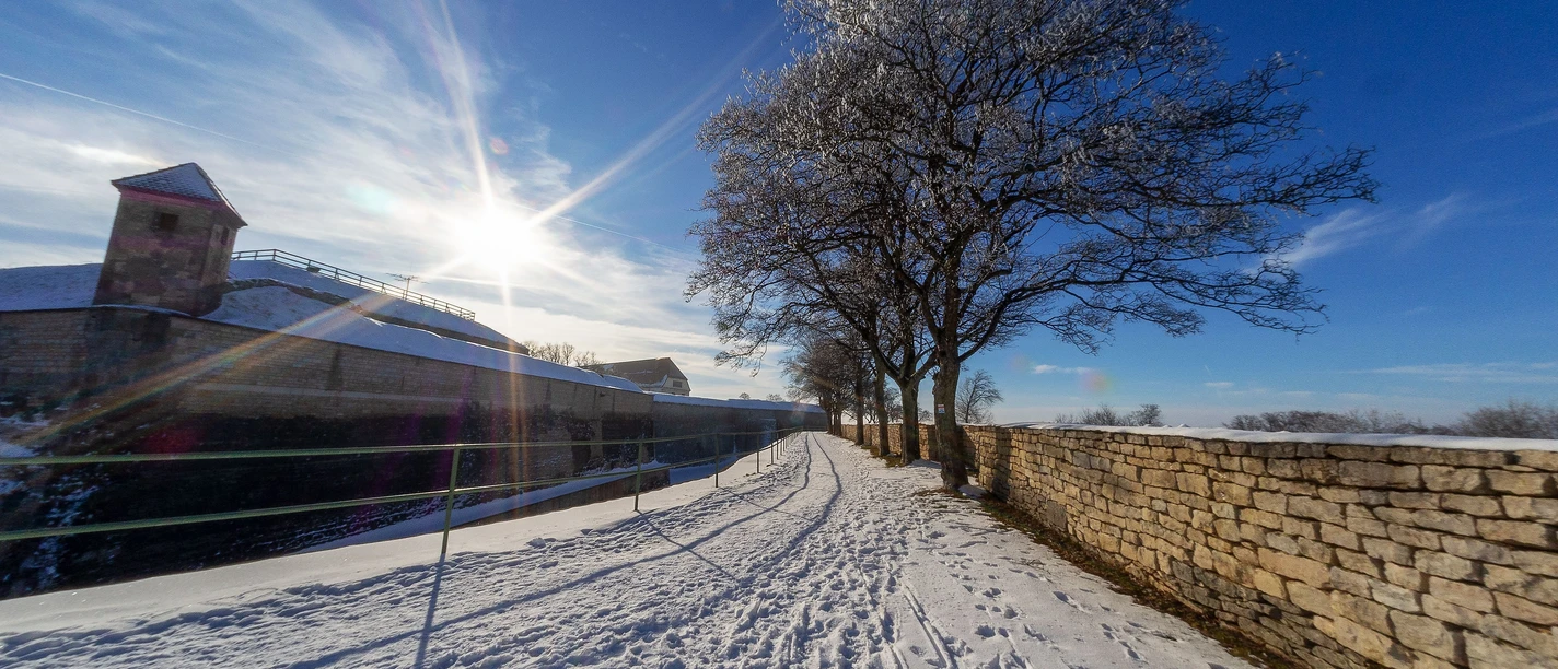 Gedeckter Weg Roßmühle Winter