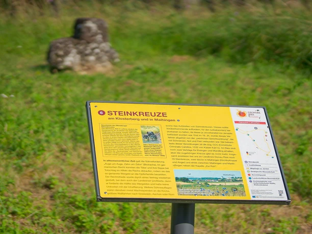 Infotafel Steinkreuze in Maihingen, Geotop Lehrpfad Klosterberg