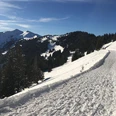 Gewalzter Winterwanderweg an der Hörnerbahn