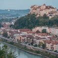 Blick auf die Burg Burghausen