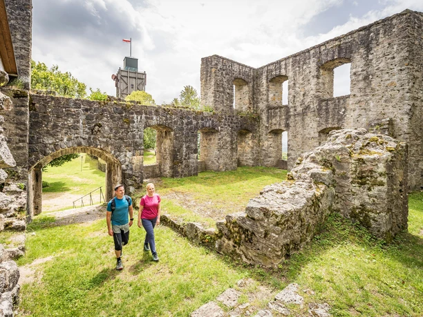 Auf der Burgruine Brennberg