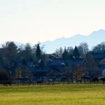 Otterfing Blick auf die Berge