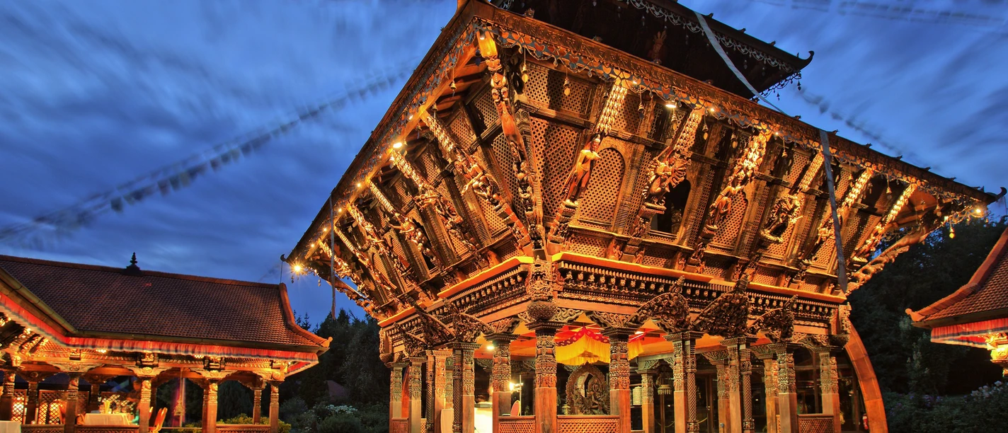 Der Nepal-Himalaya-Pavillon in Wiesent