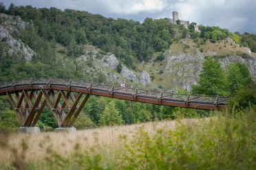 Wanderer auf dem Tatzelwurm bei Essing