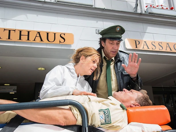 Hubert und Staller am Rathaus