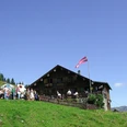 Blick zur Burgl Hütte