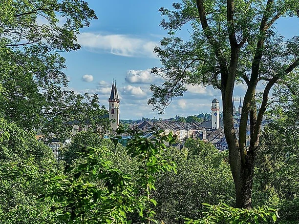 Blick auf Hof