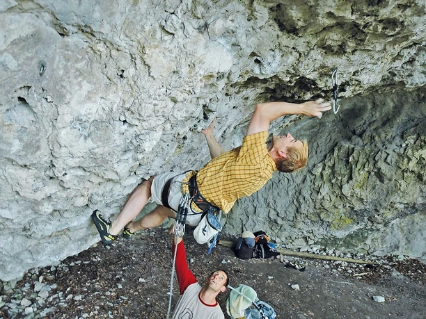 Burkhard Müller bei einem Versuch in Chinesischer Osterhasenweg