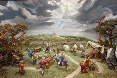 Diorama "Der Rückzug der Schweden"