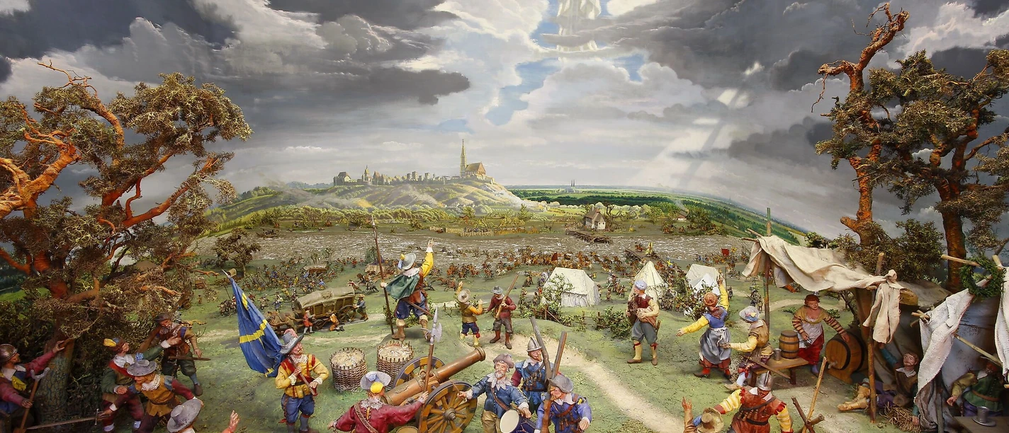 Diorama "Der Rückzug der Schweden"