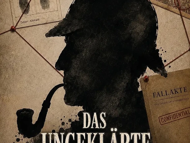 Escape-the-City – Das ungeklärte Verbrechen: cineastisches Fallposter