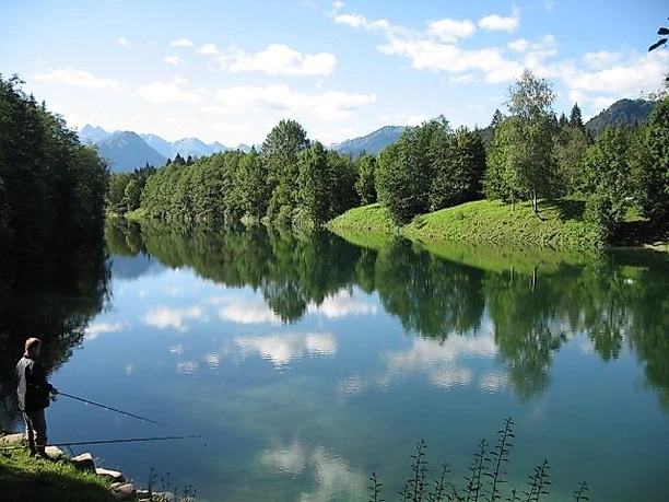 Angler am Auwaldsee