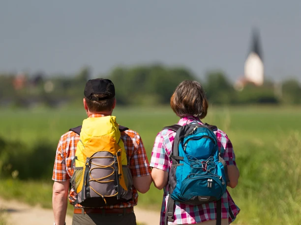 Wanderer bei Sünching