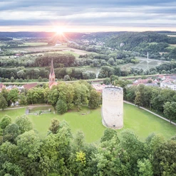 Bad Abbach Burgberg Vogelperspektive