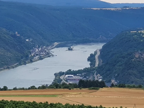 Aussicht aufs Rheintal