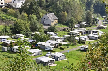 Blick aus dem Stadtwald "Hahn" auf Camp Kyllburg