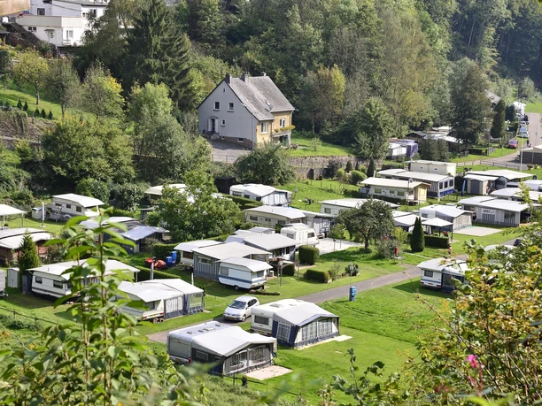 Blick aus dem Stadtwald "Hahn" auf Camp Kyllburg