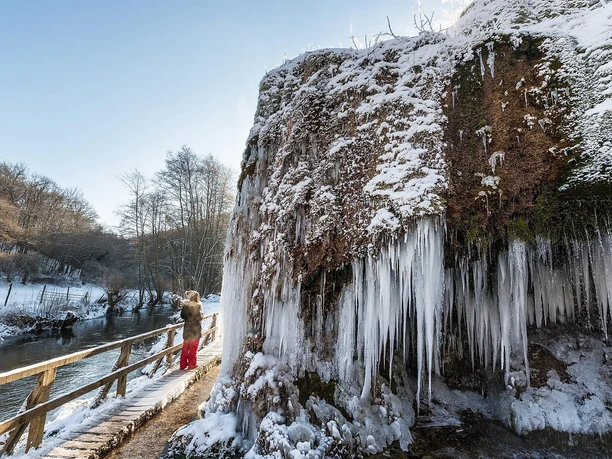 Nohner Wasserfall im Winter Nohner Wasserfall im Winter