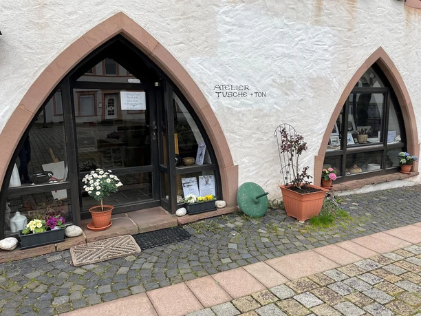 Der Eingangsbereich des Ateliers