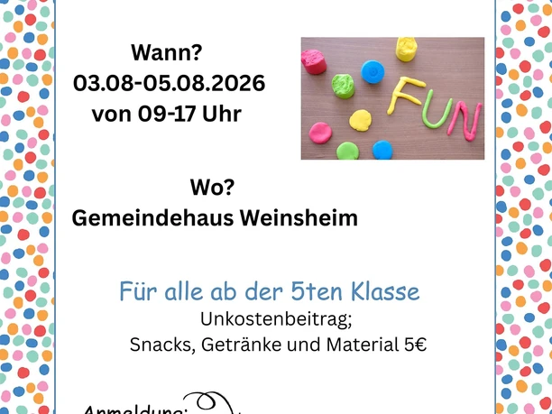 Flyer Spiel- und Kreativtage