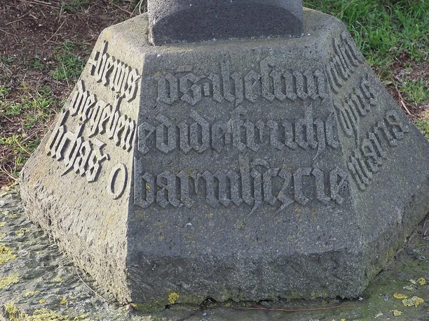 Golokreuz - Inschrift