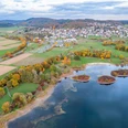 Der Aartalsee und Gemeinde Bischoffen
