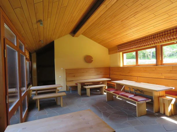 Wanderrastation Innenraum