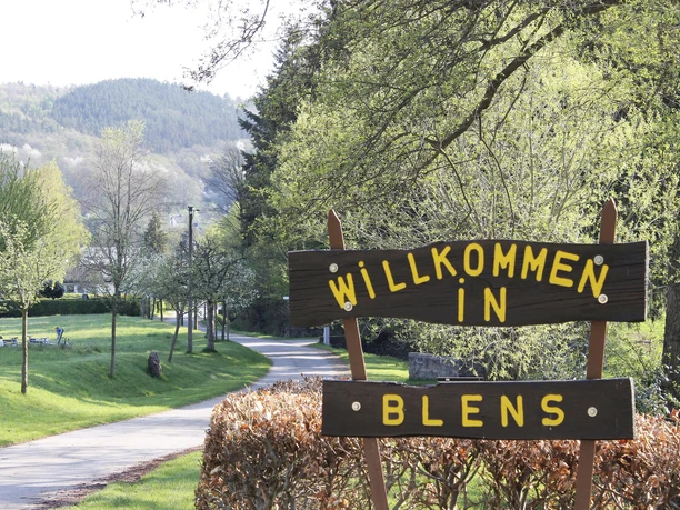 Ortsschild Blens Ortsschild Blens