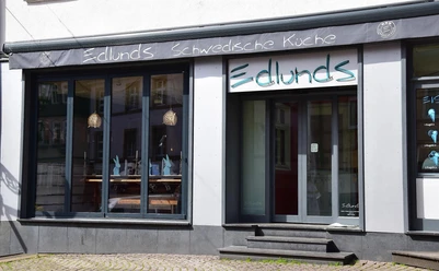 Eingang Restaurant Edlunds in Marburg