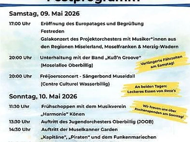 Europafest Programm