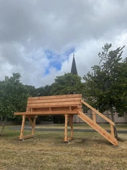 XXL Panoramabank Zugangstreppe