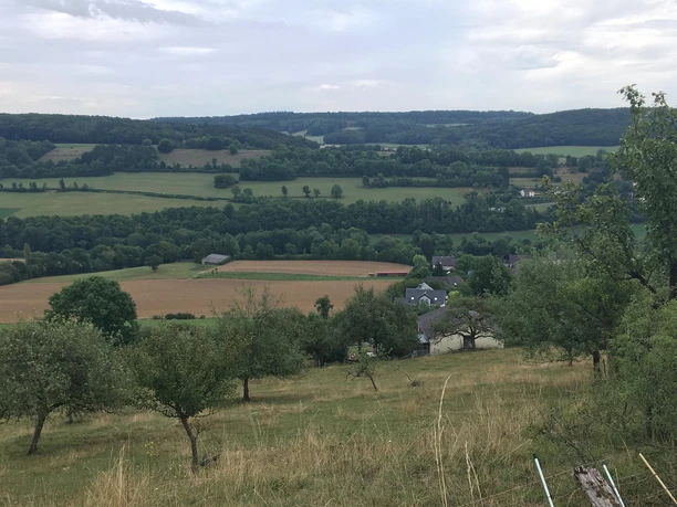 Schöner Weitblick über die Landschaft