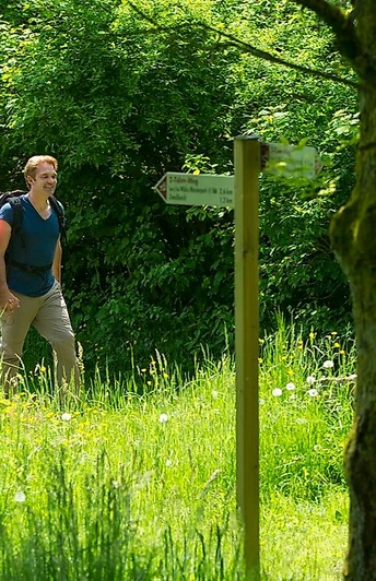 Unterwegs auf dem Wanderweg