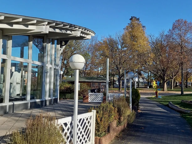 Biergarten am Restaurant Mykonos