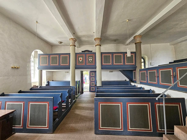 Innenraum Kapelle Nordeck: Wappen Nordeck-Schwerin
