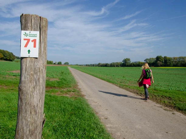 Wanderer auf der Route 71