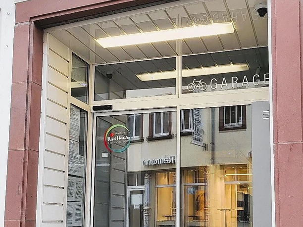 Eingang Fahrradgarage Wittlicher "RadHaus"