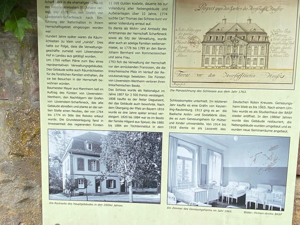 Informationstafel Das Schloss in St. Johann