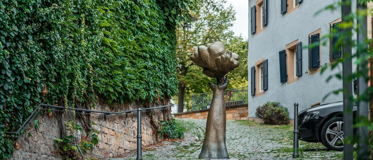 Wolke von Treppe aus fotografiert