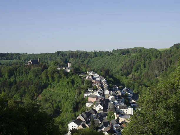 Blick von der Plattform der Mariensäule