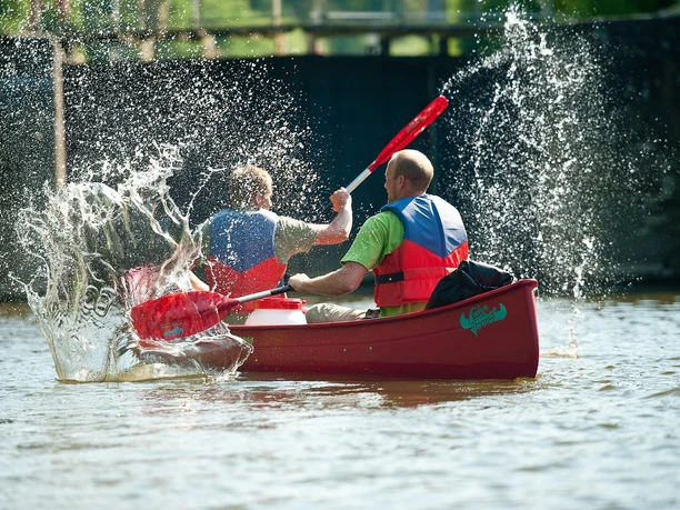 Kanufahrer bei Villmar