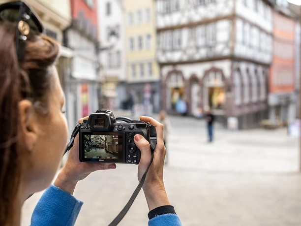Blick vom Leica Punkt zum Eisenmarkt
