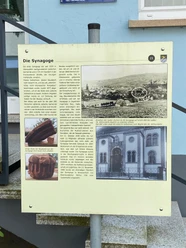 Informationstafel Die Synagoge