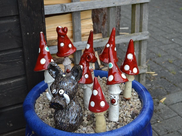 Keramikkunst Pilze