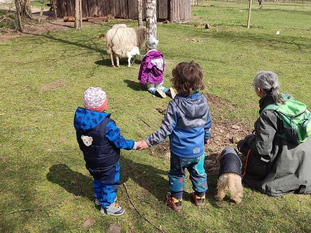 Wildfreigehege Hellenthal, Besuch mit Familie