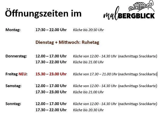 Öffnungszeiten