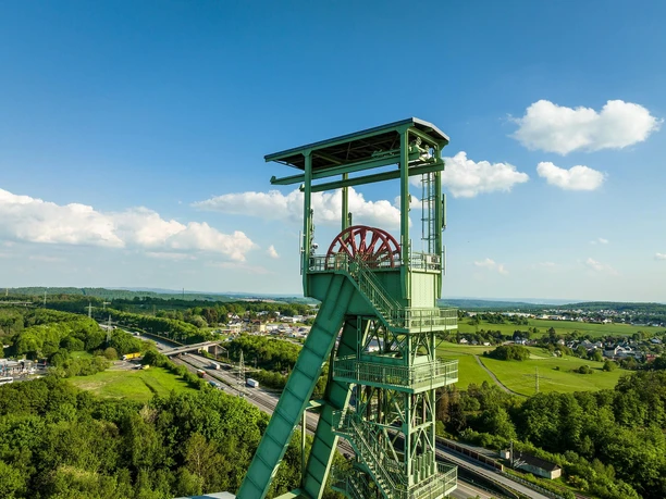 Ausblick mit Förderrädern
