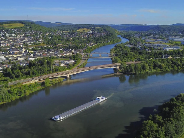 Zusammenfluss Saar und Mosel
