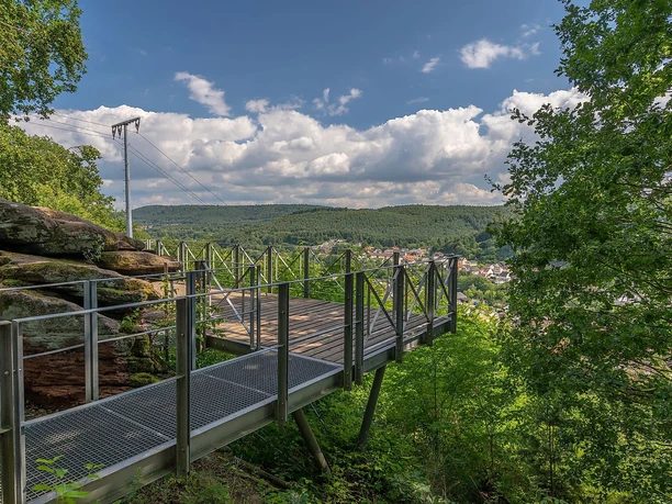 Aussichtsplattform oberhalb des Kanzelfelsens