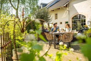 Rast im Hofcafé Messerich